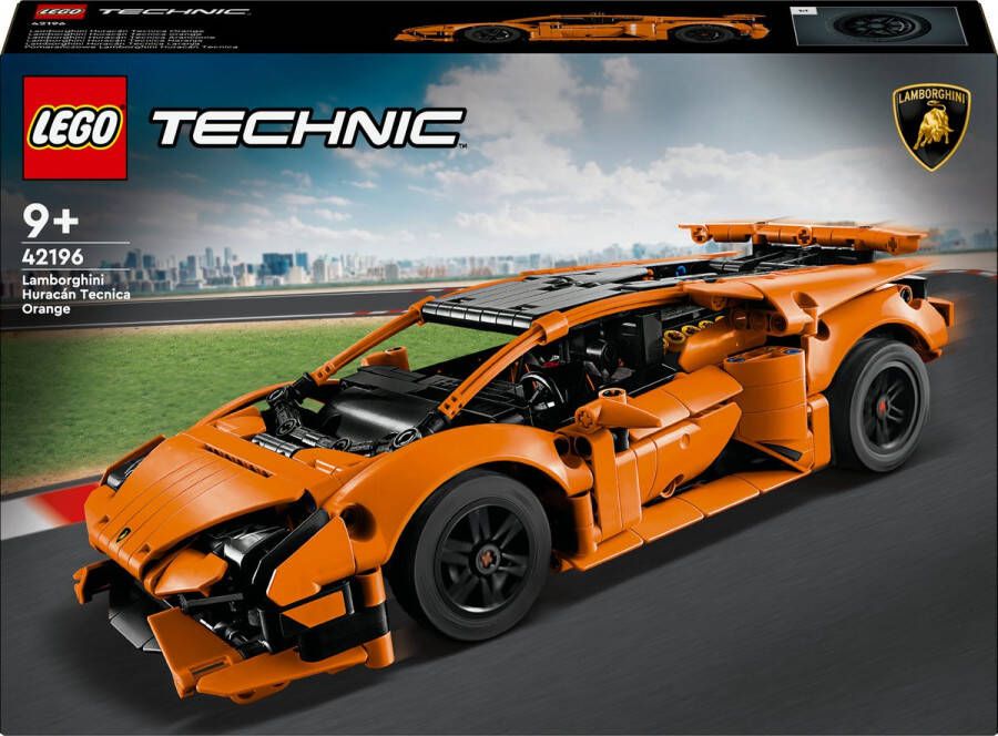 LEGO Technic 42196 Lamborghini Huracán Tecnica oranje speelgoedauto voor kinderen vanaf 9 jaar