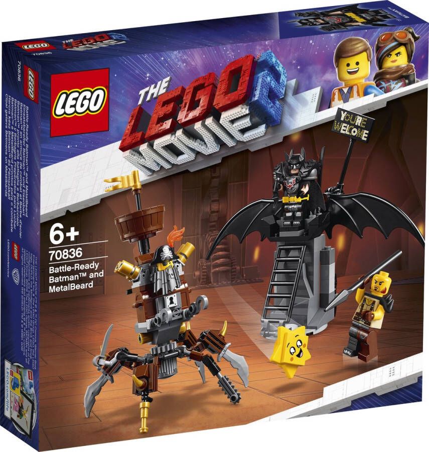 LEGO The Movie 2 Gevechtsklare Batman en Metaalbaard 70836