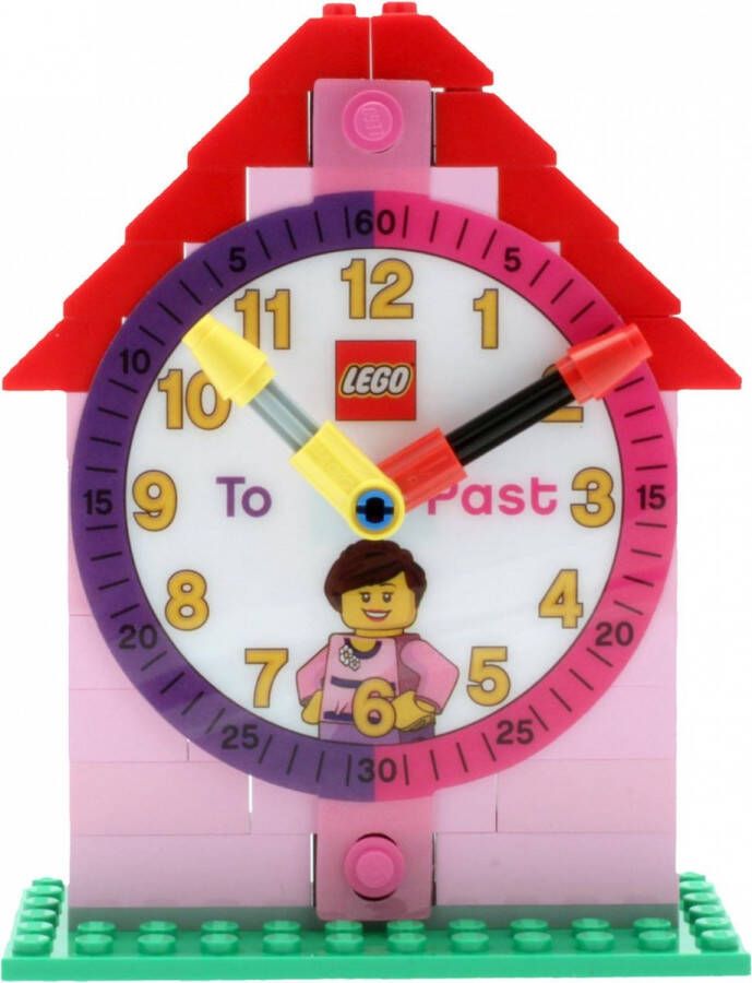 LEGO Time-Teacher Girl-minifiguur horloge & klok 9005039