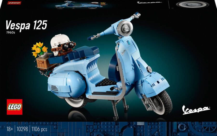 LEGO Vespa 125 Scooter bouwbare modelbouwset voor Volwassenen 10298