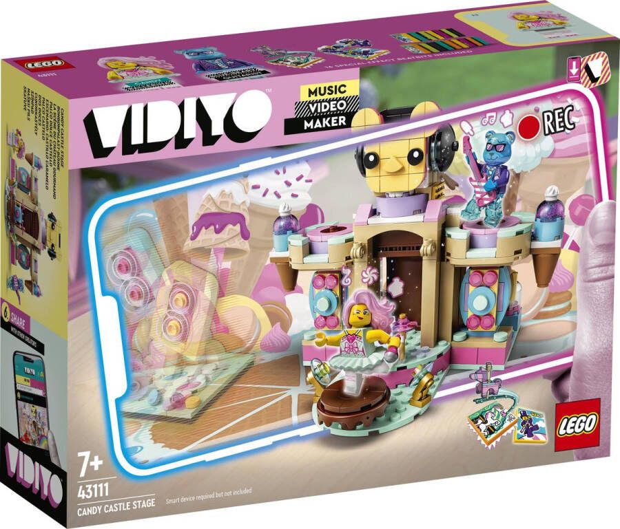 LEGO 43111 VIDIYO Candy Castle Stage BeatBox muziekvideomaker muziekspeelgoed en augmented reality-app voor kinderen
