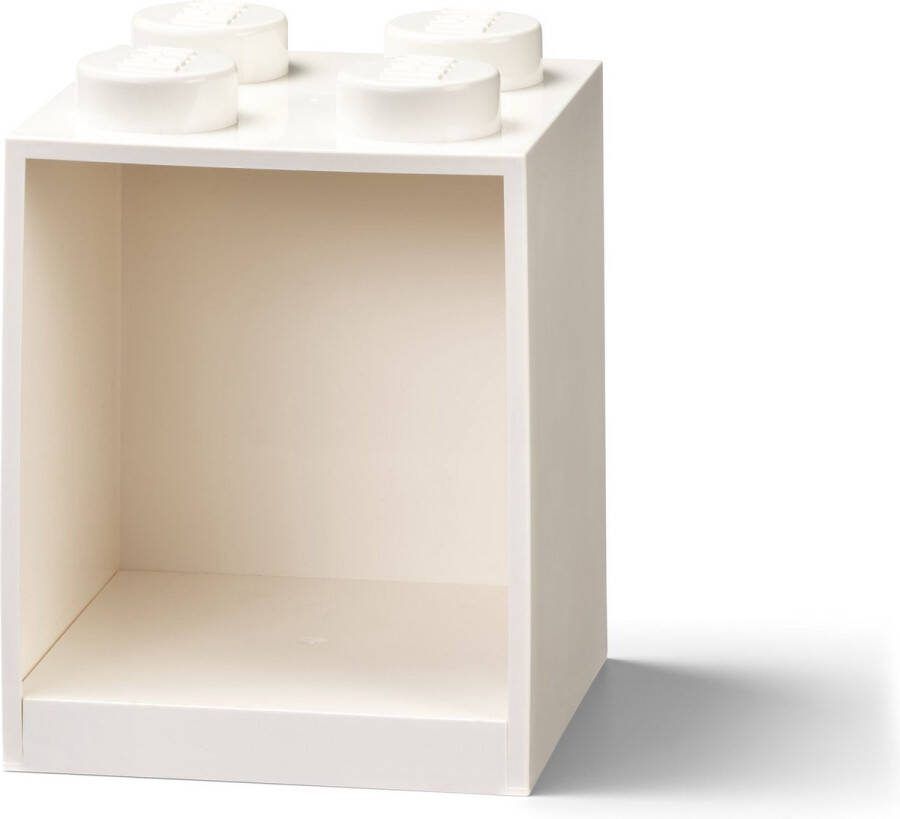 LEGO Wandschap 4 Brick Wit Polypropyleen