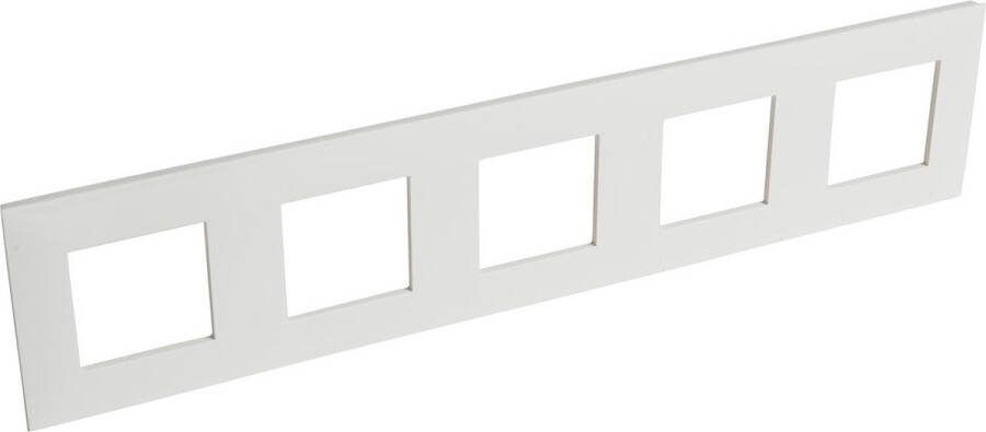 Legrand afdekraam 5-voudig 71mm centerafstand horizontaal Valena Next wit glans