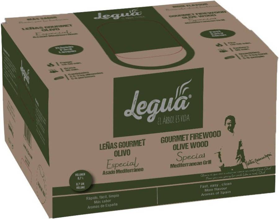 Legua Europees rookhout Legua Olijfboom Gourmet Brandhout 8 7L
