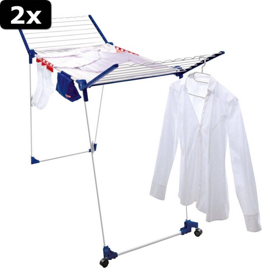 Leifheit 2x 81517 Droogrek Pegasus 200 Deluxe Mobile