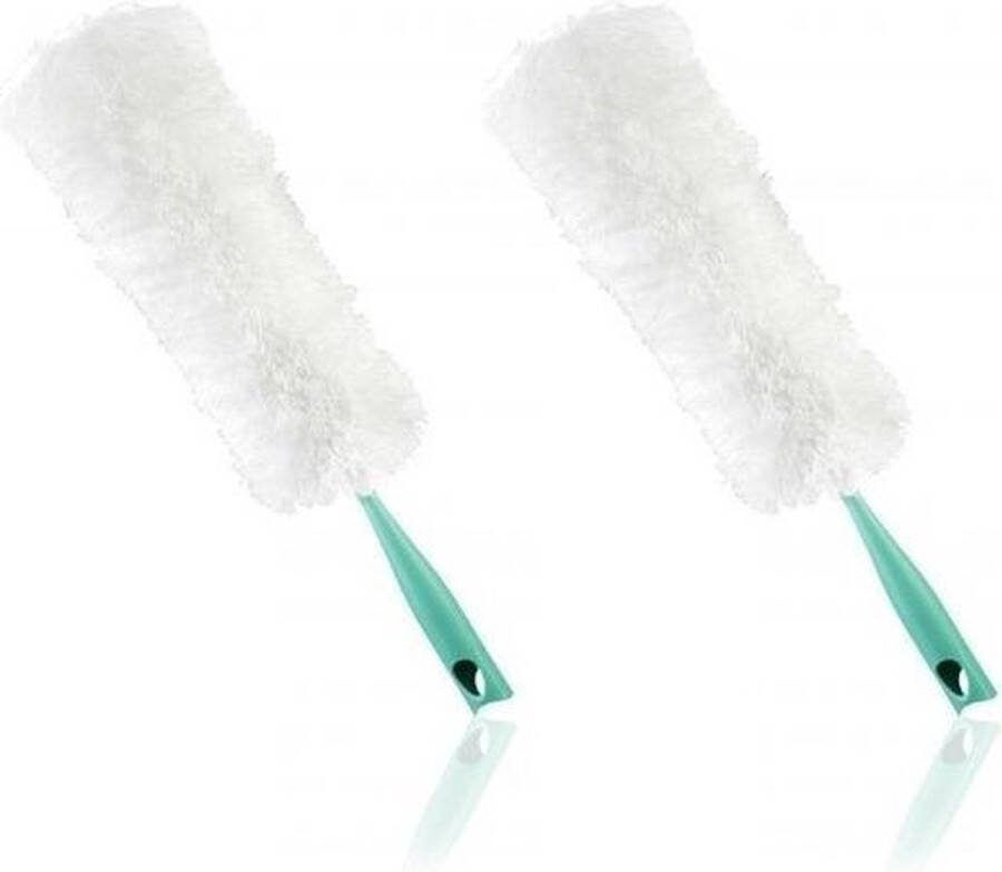 Leifheit 2x Schoonmaak plumeaus afstoffer microvezel Dusters XL