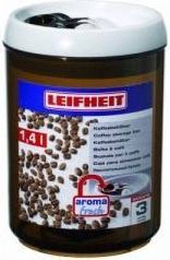 Leifheit fresh & easy voorraaddoos rond koffie wit