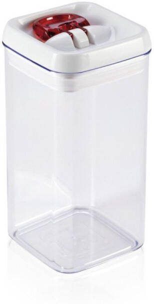 Leifheit fresh & easy voorraaddoos vierkant 1 2 liter wit