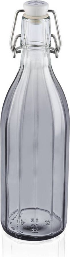 Leifheit 36321 Glazen Facetfles 0.5L Transparant Grijs