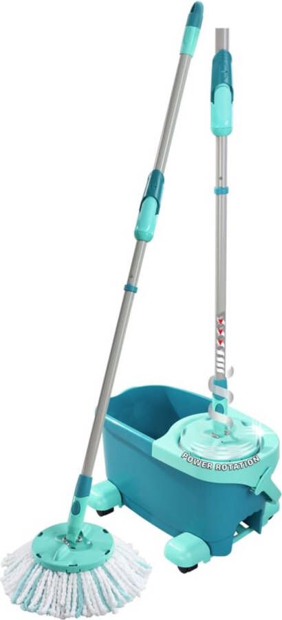 Leifheit Vloerwisserset Set CLEAN TWIST Disc Mop Ergo Mobile inclusief trolley en emmer