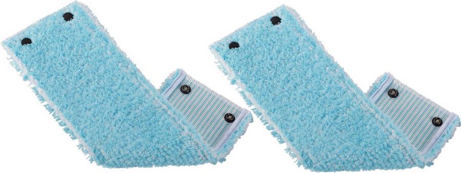 Leifheit Clean Twist M Combi Clean M vloerwisser vervangingsdoek met drukknoppen – super soft – 33 cm set van 4