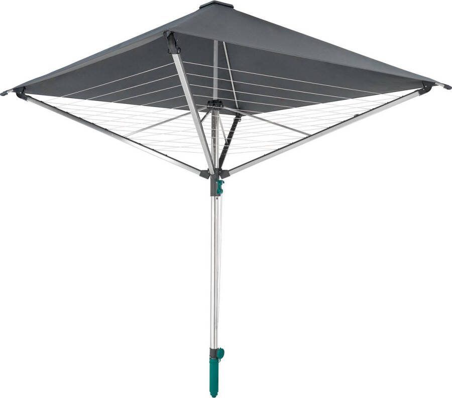 Leifheit droogmolen Linoprotect 400 met waterdicht dak incl. bodemhuls 40 m drooglengte 4 wasmachineladingen