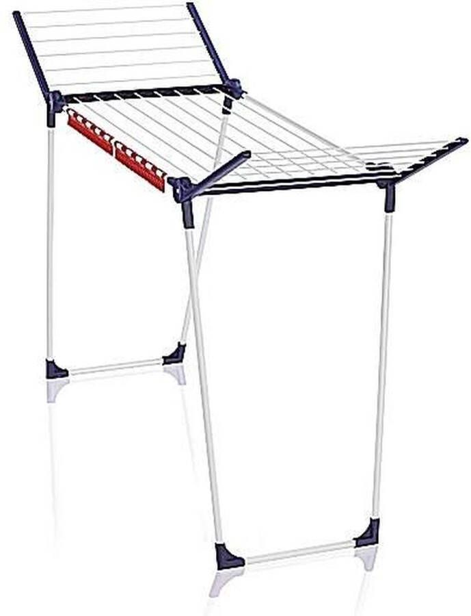 Leifheit droogrek pegasus 150 solid slim 15 m drooglengte wit blauw rood