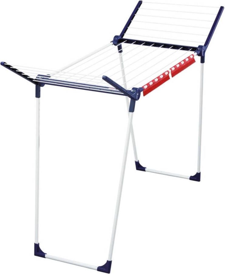 Leifheit droogrek pegasus 150 solid slim 15 m drooglengte wit blauw rood - Foto 4