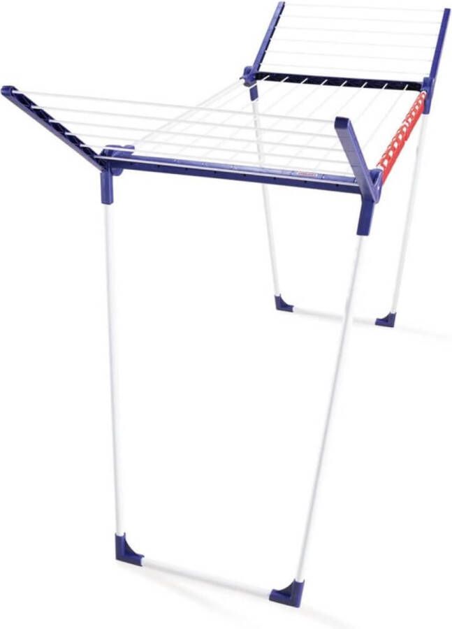 Leifheit droogrek pegasus 150 solid slim 15 m drooglengte wit blauw rood - Foto 2