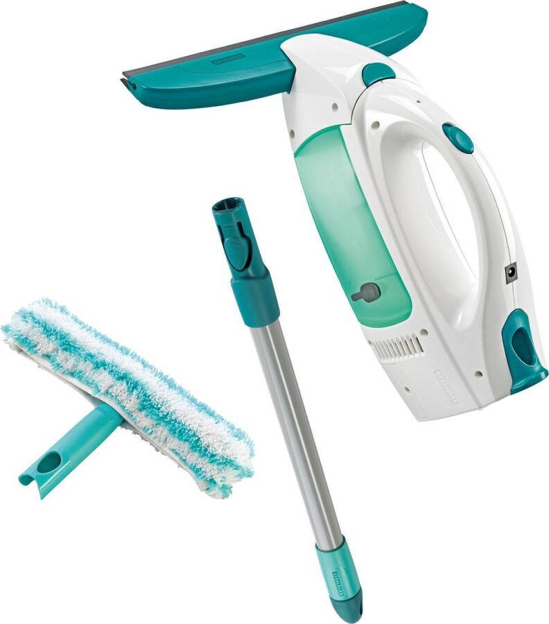 Leifheit Dry & Clean ruitenreiniger met steel (43 cm) en inwasser click system