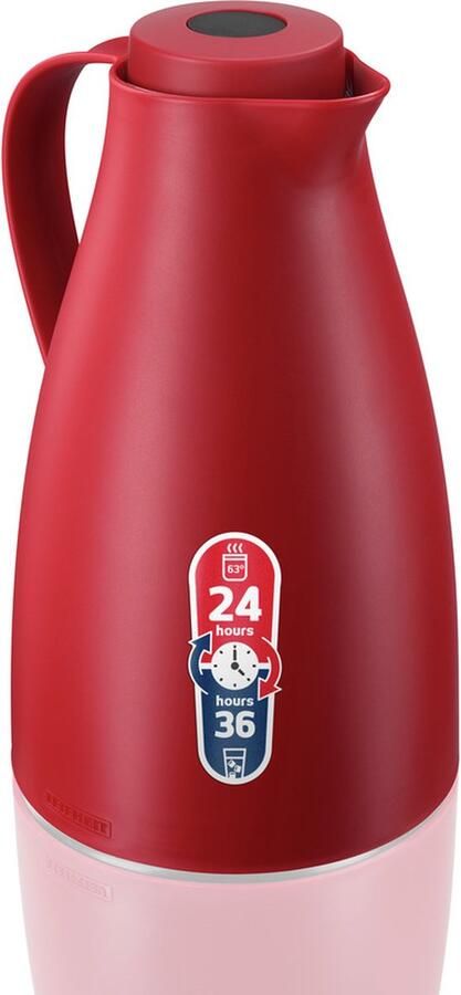Leifheit harmonic isoleerkan 1 liter donkerrood