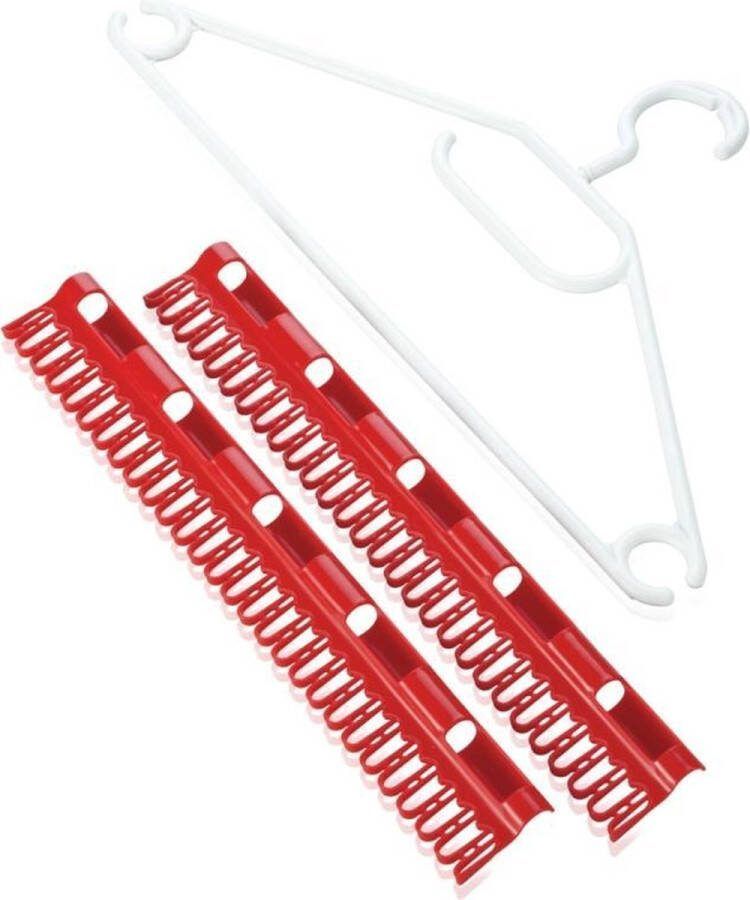 Leifheit accessoireset voor droogrek Pegasus: houders voor kledingstukken en hangers