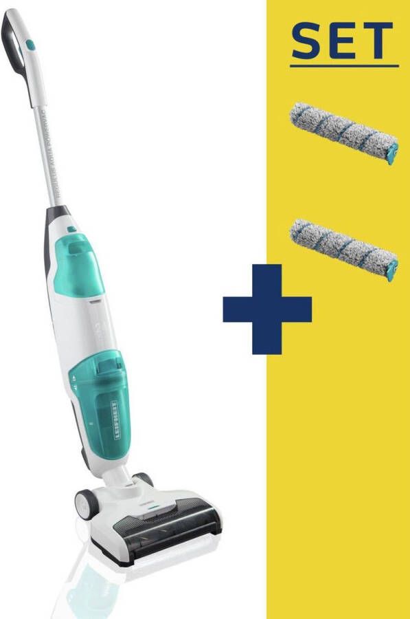 Leifheit Regulus Aqua PowerVac vloerreiniger – draadloze 2in1 met 2 rollen