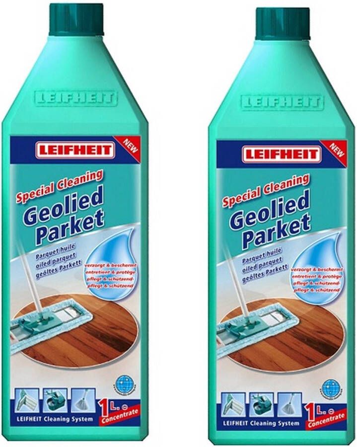 Leifheit Special Cleaning 703 Geolied Parket 1 Liter set van 2