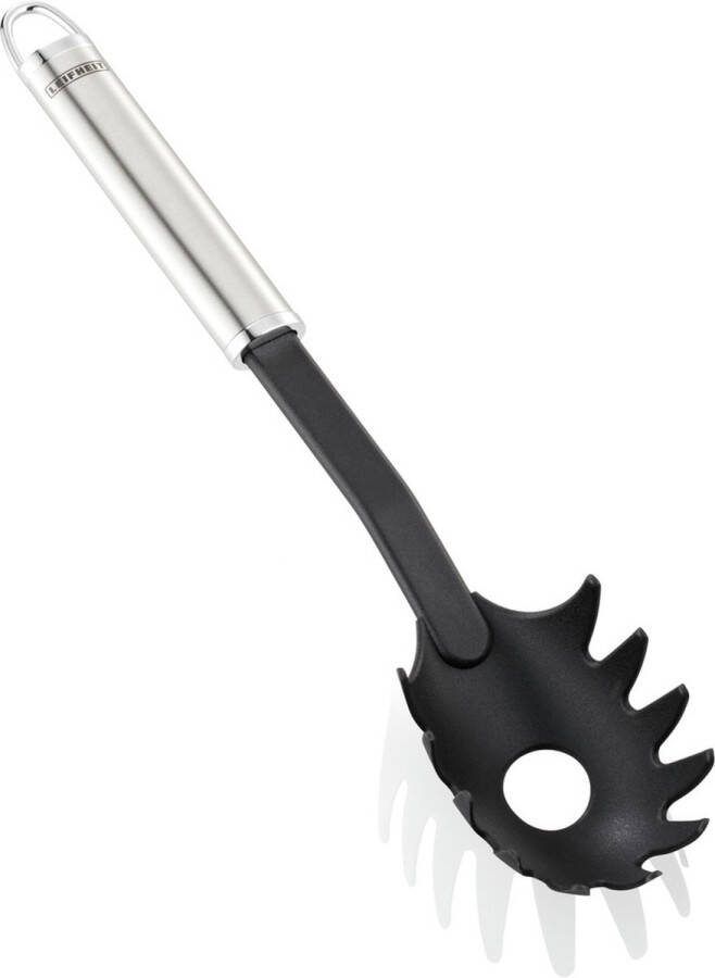 Leifheit Sterling pastalepel spaghettilepel nylon rvs zwart