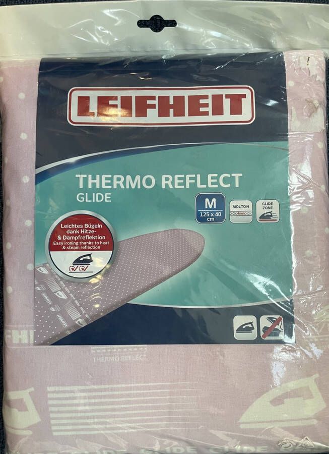 Leifheit Thermo Reflect strijkplankhoes maat M 125 40 cm roze