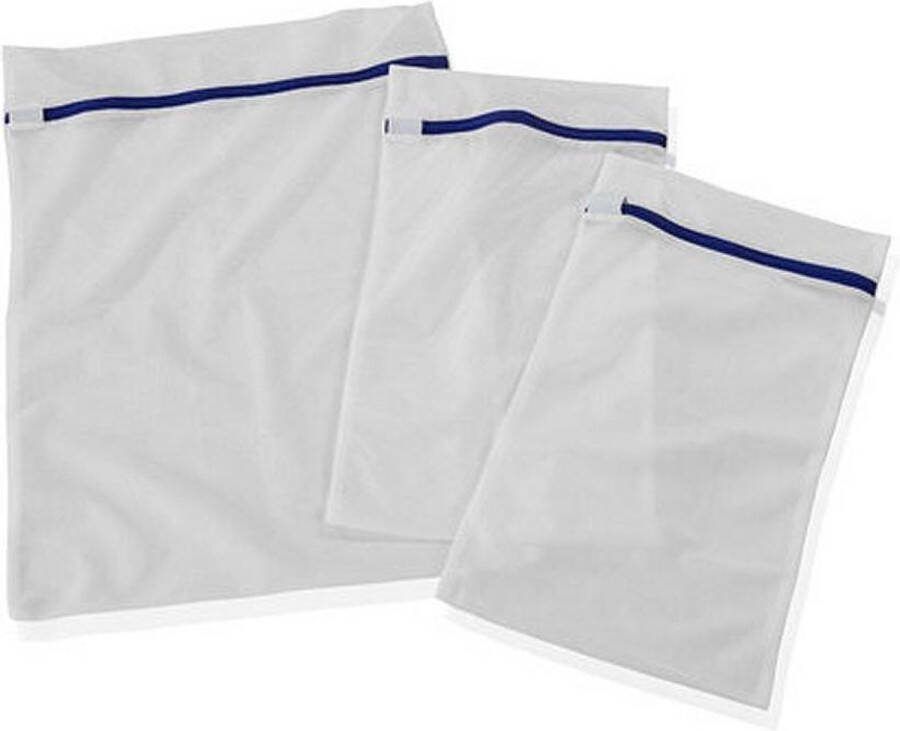 Leifheit waszakken set van 3 wit blauw
