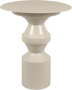 Leitmotiv Bijzettafel Chess King Wit 40 5x40 5x48cm Modern