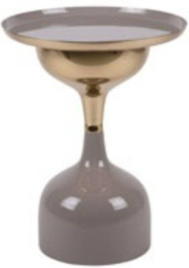 Leitmotiv Bijzettafel Ivy Grijs Ø41cm Modern