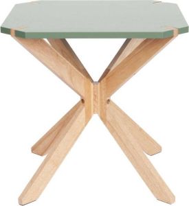 Leitmotiv Side table Mister X Rubber Hout Groen MDF top 45x45x45cm