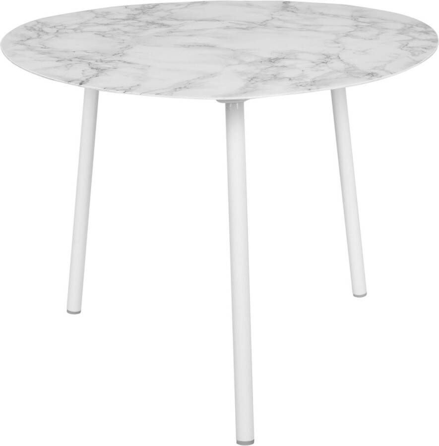 Leitmotiv Organische Bijzettafel Ovoid Marmerlook 67 x 60cm