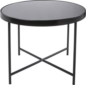 Leitmotiv Coffee table Smooth matt black glass top