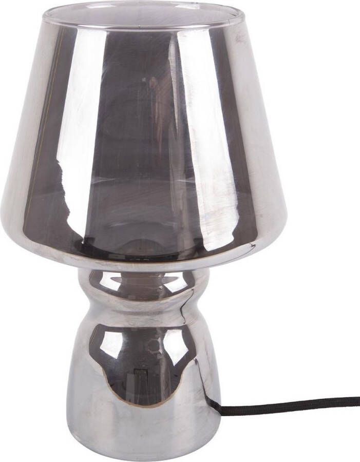 Leitmotiv Classic Glass Tafellamp Glas 25x16cm Zilver