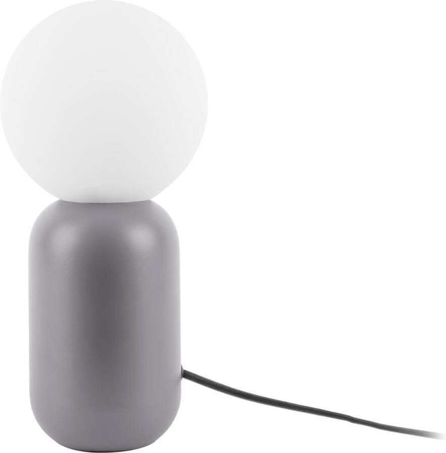 Leitmotiv Tafellamp Gala IJzer Zwart met glazen bal 32x15cm