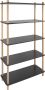 Leitmotiv Plankenkast Simplicity Zwart Large 80x30x150cm - Thumbnail 1