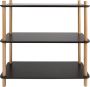 Leitmotiv Plankenkast Simplicity Zwart Small 80x30x82 5cm - Thumbnail 1