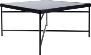 Leitmotiv Salontafel Smooth Large Vierkant Mat Zwart 80x80x40cm