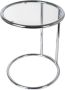 Leitmotiv Side table Glas met Staal Chroom 44x54cm - Thumbnail 1