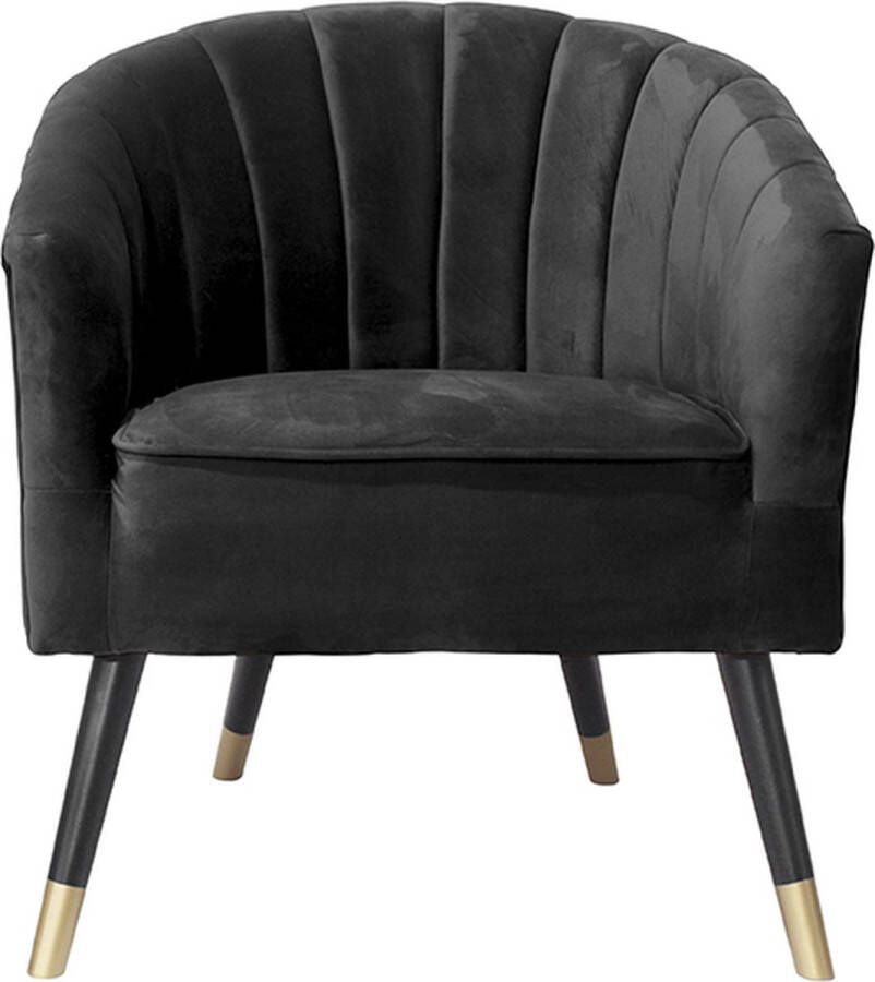 Leitmotiv Stoel Royal | 71x59x72 cm | black | Luxe |Eetkamer