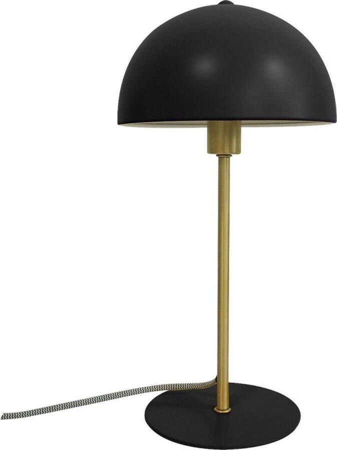 Leitmotiv Tafellampen Table lamp Bonnet metal Zwart