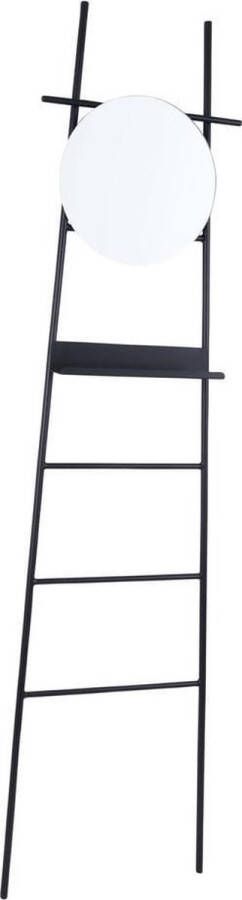 Leitmotiv Wandladder Glint Spiegel 180 X 46 Cm Staal Zwart