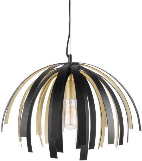 Leitmotiv Willow Lamp Hanglamp Aluminium Ø50 x 35 cm Zwart goudkleurig