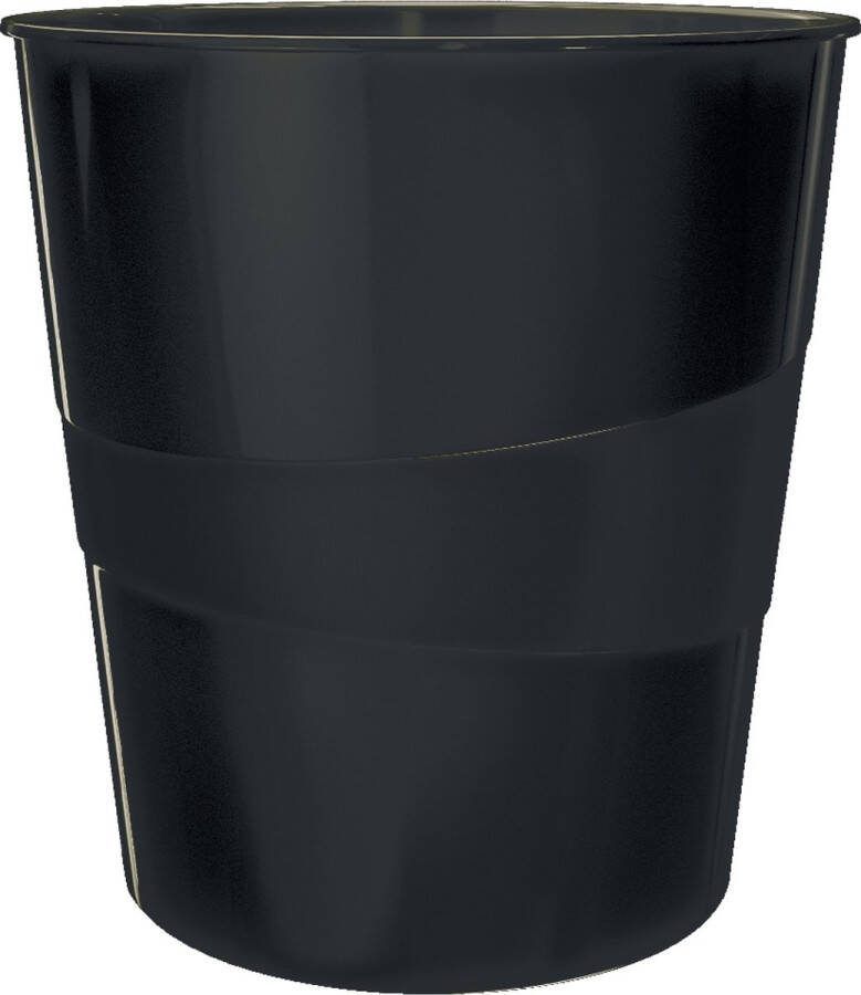 Leitz WOW Prullenbak 15 Liter Zwart