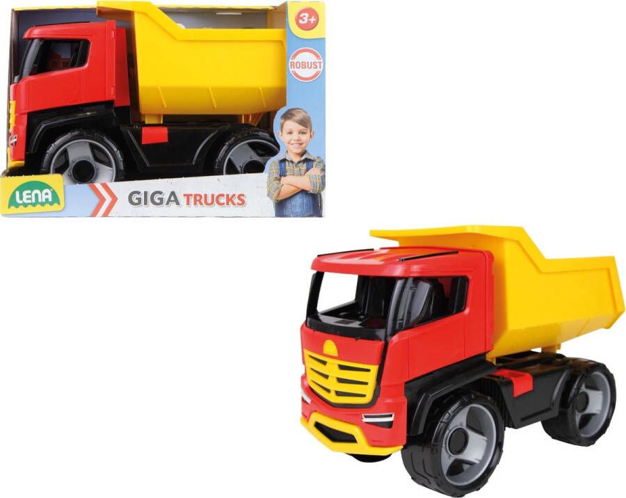 Lena Kiepwagen Titan Jongens 51 X 26 5 Cm Rood geel