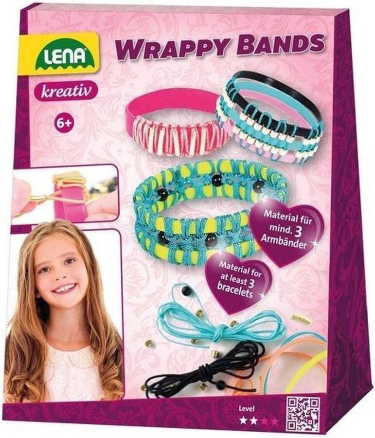 Lena maak je eigen armbanden meisjes polyester rubber 60-delig