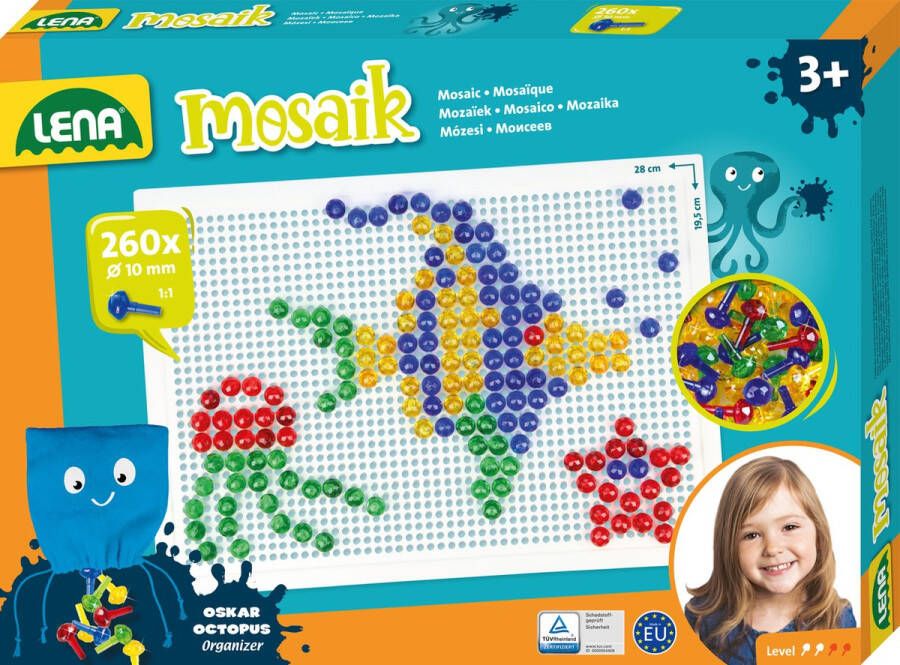 Lena Mozaïek Set Transparant 260pcs 10 mm