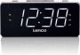 Lenco PLL FM Wekkerradio groot en overzichtelijk 1 8 LED display CR-18 White Wit - Thumbnail 1