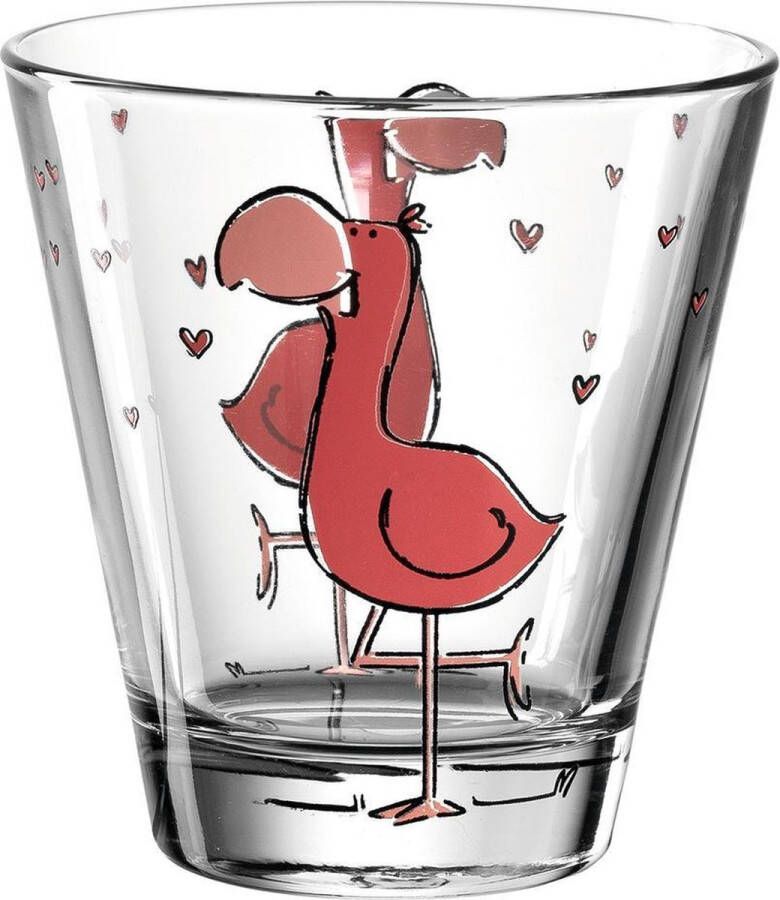 Leonardo Bambini Glas Flamingo 215 ml 6 stuks