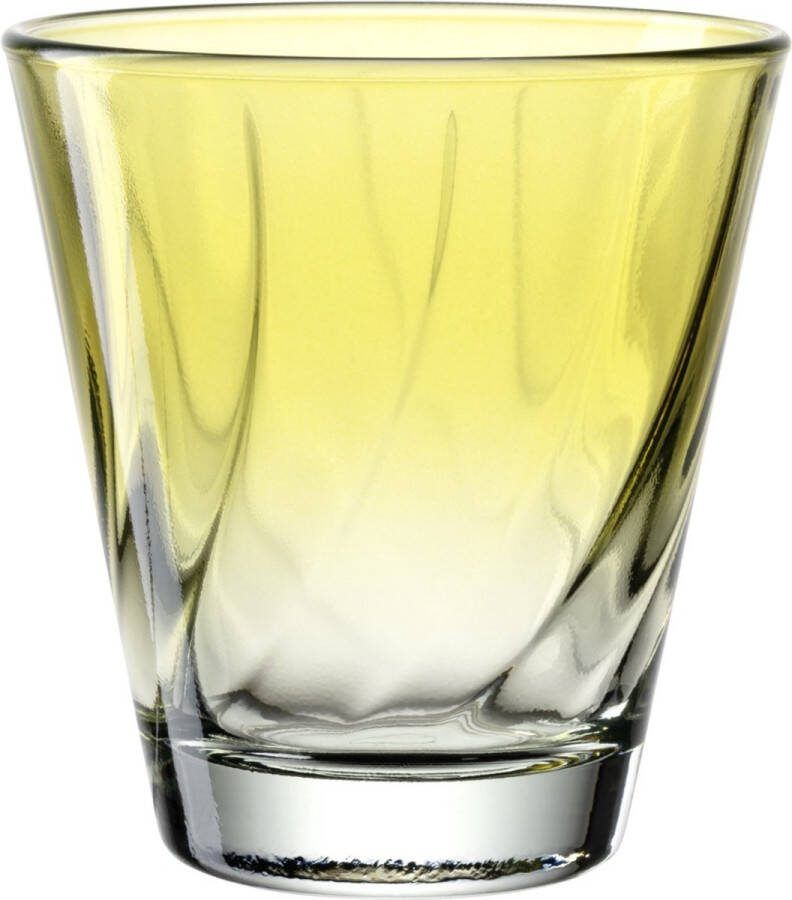 Leonardo Drinkglas 215ml geel TWIST set 4