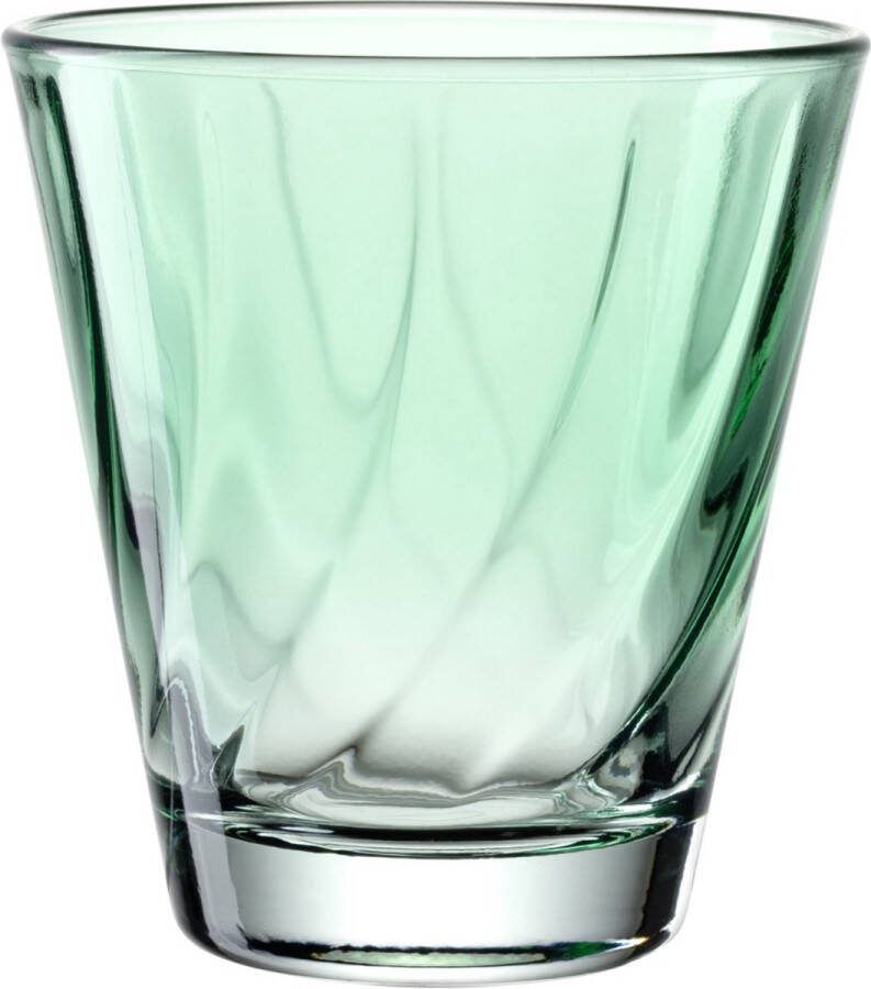 Leonardo Drinkglas 215ml green TWIST set 4